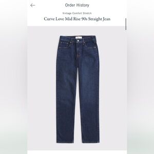 Curve Love Mid Rise 90s Straight Jean